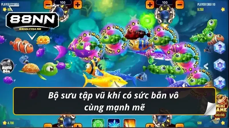 Bộ sưu tập vũ khí đỉnh cao của bắn cá H5